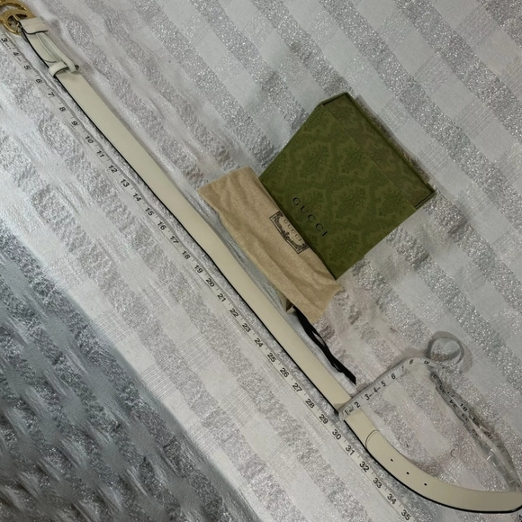 ⚘️Limited Edition- Gucci Marmot Interlocking GG Logo FRUIT Belt 85•34 W/COA - Picture 15 of 17